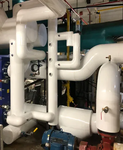 Professional pipe insulation installation by Orbacon Services