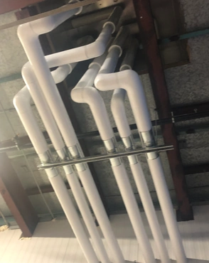 Pipe insulation sample showing quality materials used by Orbacon Services